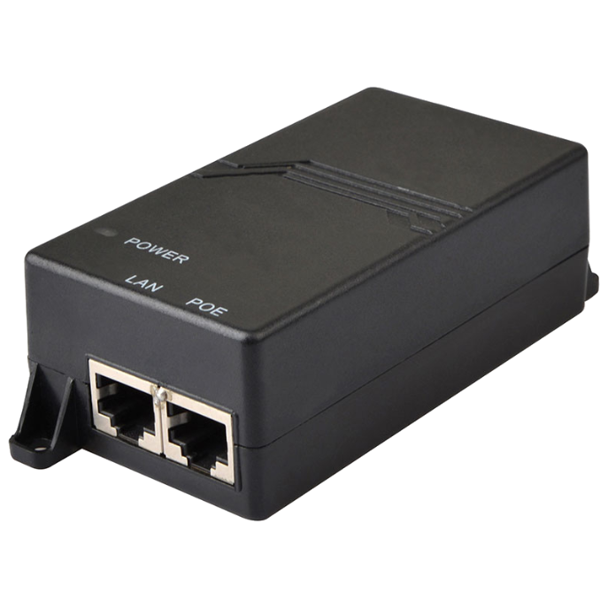 Inyector PoE 48VDC 0.5A (24W) Gigabit Ethernet